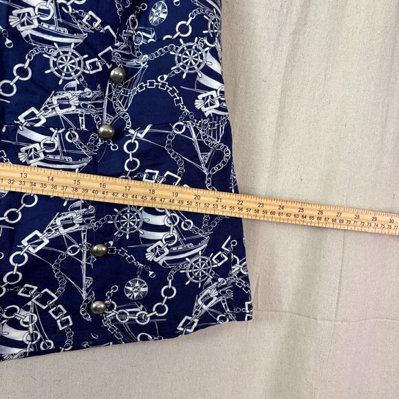 TORRID Strapless Top‎ Women Plus Size 2 Blue White Nautical Whimsical Summer Sun - Picture 8 of 10